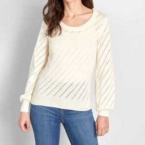 NEW Modcloth Sweater Off White